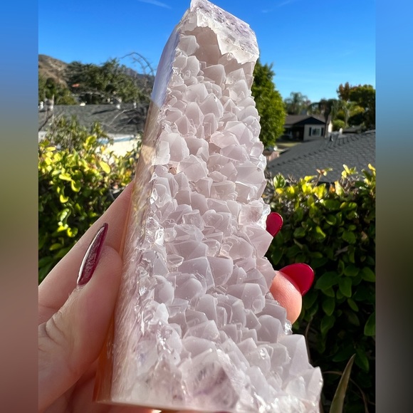 Agate Tower With Amethyst and Quartz - Picture 8 of 8